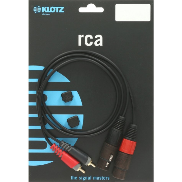 Klotz AT-CF0100 - XLR-RCA dupla kábel, 1 m