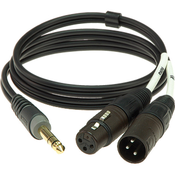 Klotz AY1X-0200 - Y inzert kábel, JACK-XLR, 2 m