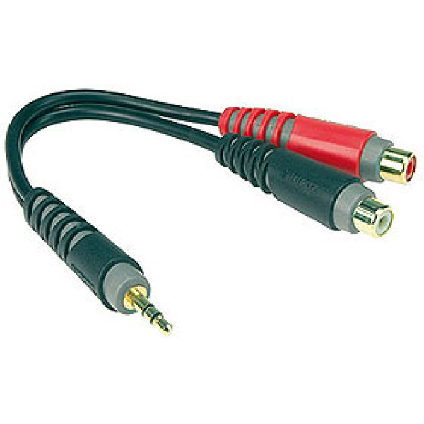 Klotz AYS-4 - Y adapter kábel, JACK-RCA, 0,2 m