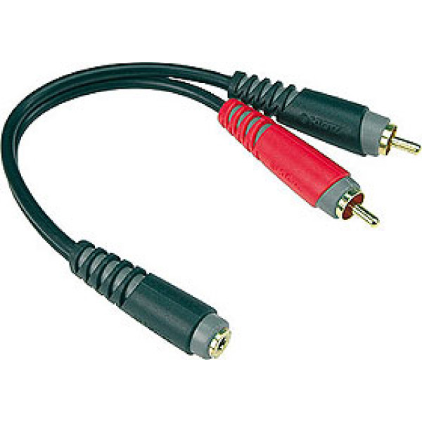 Klotz AYS-6 - Y adapter kábel, JACK-RCA, 0,2 m