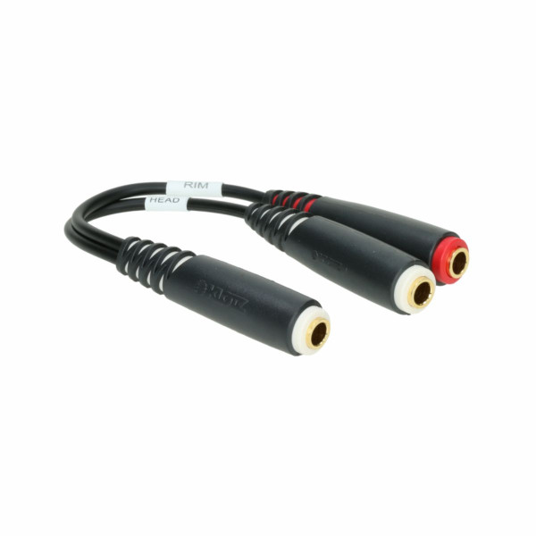 Klotz AYS-7 - Y adapter kábel, e-drum splitte, JACK 3F - 2xJACK 2F, 0,2 m Klotz AYS-7 - Y adapter kábel, e-drum splitte, JACK 3F - 2xJACK 2F, 0,2 m