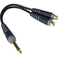 Klotz AYU-4 - Y adapter kábel, JACK-RCA, 0,2 m