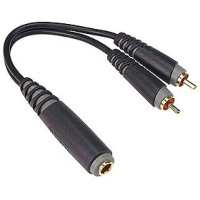 Klotz AYU-6 - Y adapter kábel, JACK-RCA, 0,2 m