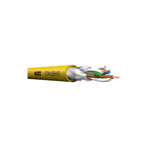 Klotz C7A12EH-D.500 - CAT7 installációs 7A-S/FTP kábel, 500 m Klotz C7A12EH-D.500 - CAT7 installációs 7A-S/FTP kábel, 500 m