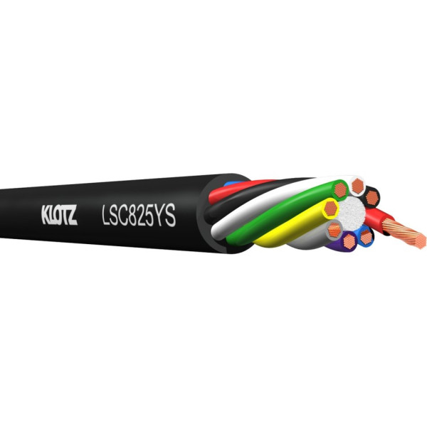 Klotz LSC825YS.030 - multicore hangfalkábel, 8x2,5 mm, PVC, 30 m Klotz LSC825YS.030 - multicore hangfalkábel, 8x2,5 mm, PVC, 30 m