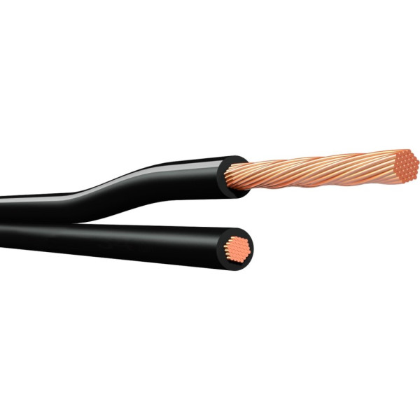 Klotz LYP025W.100 - lapos hangfalkábel, 2x2,5 mm, fehér, 100 m Klotz LYP025W.100 - lapos hangfalkábel, 2x2,5 mm, fehér, 100 m
