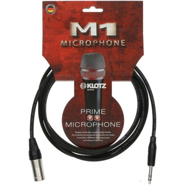 Klotz M1MS1K0200 - XLR-JACK kábel, 2 m