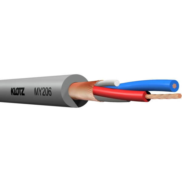 Klotz MY206GR.030 - M1 professzionális mikrofonkábel, 2x0,22 mm, PVC, szürke, 30 m Klotz MY206GR.030 - M1 professzionális mikrofonkábel, 2x0,22 mm, PVC, szürke, 30 m