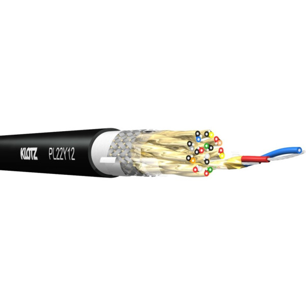 Klotz PL22Y12.015 - PolyLIVE 12x2x0,22 mm  mobil csoportkábel, 15 m