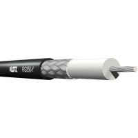 Klotz RG058-Y.200 - 50 Ohm (RG58C/U) koaxiális kábel, PVC köpeny, 200 m