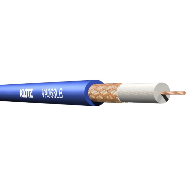 Klotz VA063LB.300 - V06L37 analóg koaxiális videókábel, 75 Ohm/0.6L/3.7, 300 m