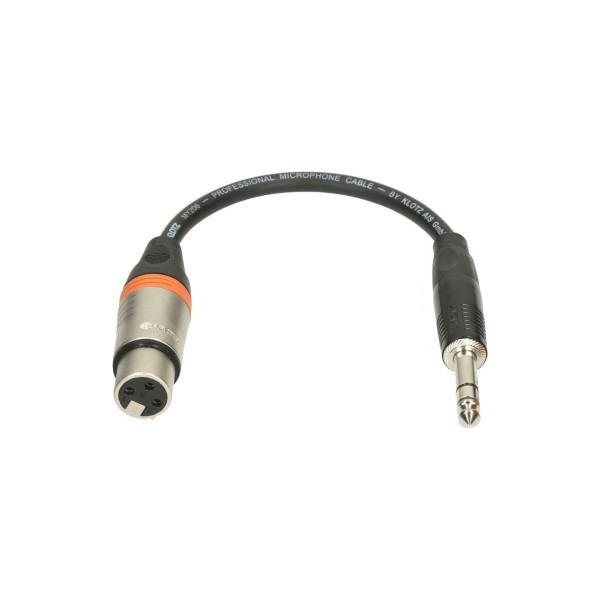 Klotz XLR-FP6.3 - JACK-XLR kábel, 0,2 m
