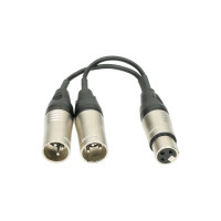 Klotz XLR-YSPLIT - Y adapter kábel, XLRF-2xXLRM, 0,2 m Klotz XLR-YSPLIT - Y adapter kábel, XLRF-2xXLRM, 0,2 m