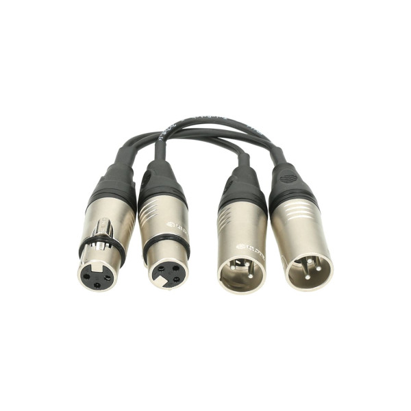 Klotz XLR-ZSPLIT - Z adapter kábel, 2xXLRM-2xXLRF, 0,2 m Klotz XLR-ZSPLIT - Z adapter kábel, 2xXLRM-2xXLRF, 0,2 m