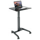 König & Meyer 12186 - laptop asztal - univerzális, állítható és mozgatható, fekete
