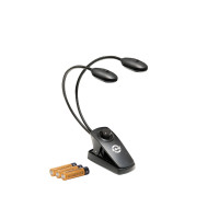 König & Meyer 12271 - kottalámpa 2x6 LED (2 x 2500 lux), csíptethető 230 V AC adapterrel és elemmel, flexibilis nyakkal, fekete König & Meyer 12271 - kottalámpa 2x6 LED (2 x 2500 lux), csíptethető 230 V AC adapterrel és elemmel, flexibilis nyakkal, fekete