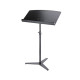 König & Meyer 12333 - karmesteri "Orchestra" kottaállvány pult, 800 x 400 mm, fekete bükk, a 12330 és a 12331 alapegységekhez König & Meyer 12333 - karmesteri "Orchestra" kottaállvány pult, 800 x 400 mm, fekete bükk, a 12330 és a 12331 alapegységekhez
