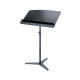 König & Meyer 12335 - karmesteri "Orchestra" kottaállvány pult, 800 x 465 mm, irattartóval, fekete bükk, a 12330 és a 12331 alapegységekhez König & Meyer 12335 - karmesteri "Orchestra" kottaállvány pult, 800 x 465 mm, irattartóval, fekete bükk, a 12330 és a 12331 alapegységekhez