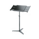 König & Meyer 12338 - karmesteri "Orchestra" kottaállvány szélesre nyitható pult, 575 (870) x 360 mm, fekete bükk, a 12330 és a 12331 alapegységekhez König & Meyer 12338 - karmesteri "Orchestra" kottaállvány szélesre nyitható pult, 575 (870) x 360 mm, fekete bükk, a 12330 és a 12331 alapegységekhez