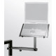 König & Meyer 18815 - billentyűállvány kiegészítő "Omega" laptop tartó, alumínium tálca, fekete König & Meyer 18815 - billentyűállvány kiegészítő "Omega" laptop tartó, alumínium tálca, fekete