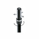 König & Meyer 21447 - hangfal adapter „Ring Lock” rövid toldócső M20-as menettel