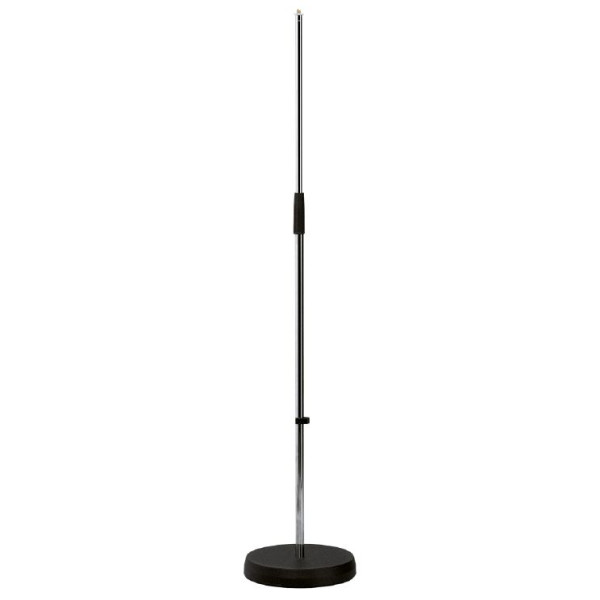König & Meyer 260 - mikrofonállvány talpas - beépített zajszűrő gumival, króm