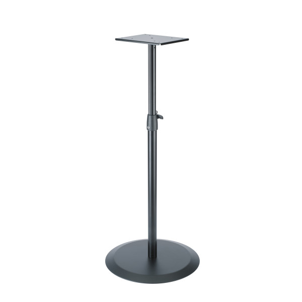König & Meyer 26740 - monitorállvány - acél, 3/8''-os csavarral, 205x245 mm-es lappal, fekete