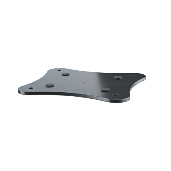 König & Meyer 26748 - tálca monitorállványra - 170x150 mm, 3/8"-os vagy 5/8"-os menetben végződő állványokhoz, fekete König & Meyer 26748 - tálca monitorállványra - 170x150 mm, 3/8"-os vagy 5/8"-os menetben végződő állványokhoz, fekete