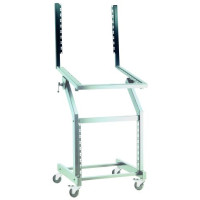 König & Meyer 42021 - bővítő elem a 42020 rack kocsihoz, 9 U, fekete