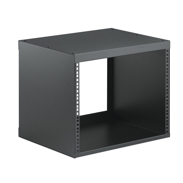 König & Meyer 48240 - rack keret - 19'' 12 U/429 mm, rack sín elöl-hátul, fekete