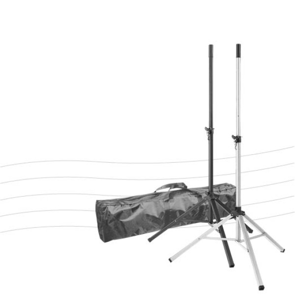 König & Meyer 37175 - hangfalállvány csomag - 2 db 37157 állvány hordtáskában