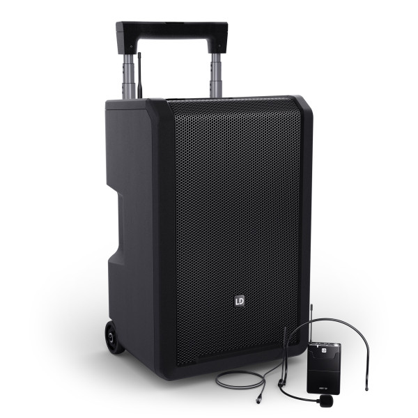 LD Systems ANNY® 10 BPH B5 - ANNY® 10"-os, hordozható, akkumulátoros Bluetooth® PA rendszer keverővel és 1x headset mikrofonnal - 584-608 MHz LD Systems ANNY® 10 BPH B5 - ANNY® 10"-os, hordozható, akkumulátoros Bluetooth® PA rendszer keverővel és 1x headset mikrofonnal - 584-608 MHz