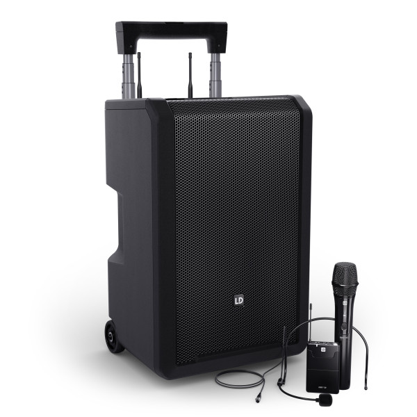 LD Systems ANNY® 10 HBH 2 B8 - ANNY® 10"-os hordozható, akkumulátoros Bluetooth® PA rendszer keverővel, 1x kézi és 1x fejmikrofonnal - 823-832, 863-865 MHz LD Systems ANNY® 10 HBH 2 B8 - ANNY® 10"-os hordozható, akkumulátoros Bluetooth® PA rendszer keverővel, 1x kézi és 1x fejmikrofonnal - 823-832, 863-865 MHz