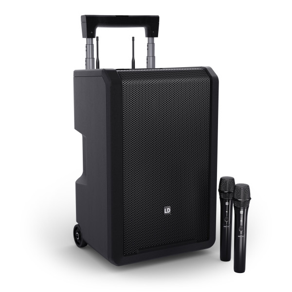 LD Systems ANNY® 10 HHD 2 B6 - ANNY® 10"-os hordozható, akkumulátoros Bluetooth® PA rendszer keverővel, 2x vezeték nélküli kézi mikrofonnal - 655-679 MHz LD Systems ANNY® 10 HHD 2 B6 - ANNY® 10"-os hordozható, akkumulátoros Bluetooth® PA rendszer keverővel, 2x vezeték nélküli kézi mikrofonnal - 655-679 MHz