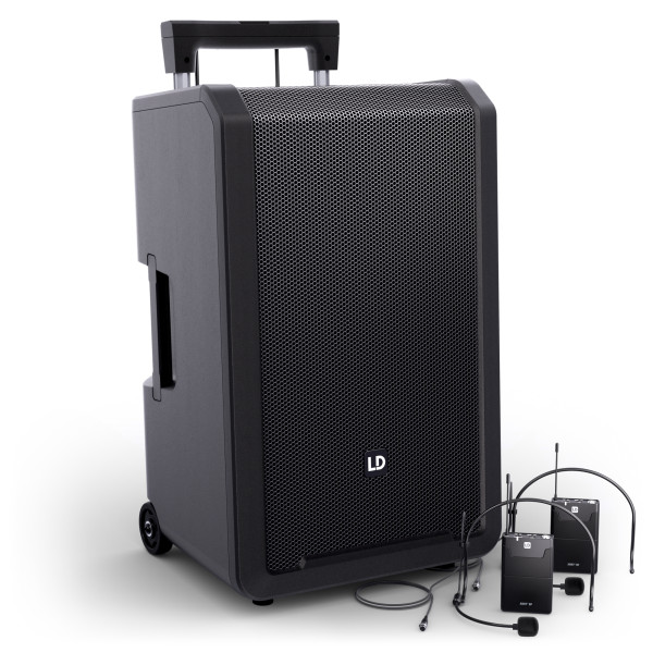 LD Systems ANNY® 12 BPH 2 B6 - ANNY® 12"-os, hordozható, akkumulátoros Bluetooth® PA rendszer keverővel, 2x headset mikrofonnal - 655-679 MHz LD Systems ANNY® 12 BPH 2 B6 - ANNY® 12"-os, hordozható, akkumulátoros Bluetooth® PA rendszer keverővel, 2x headset mikrofonnal - 655-679 MHz