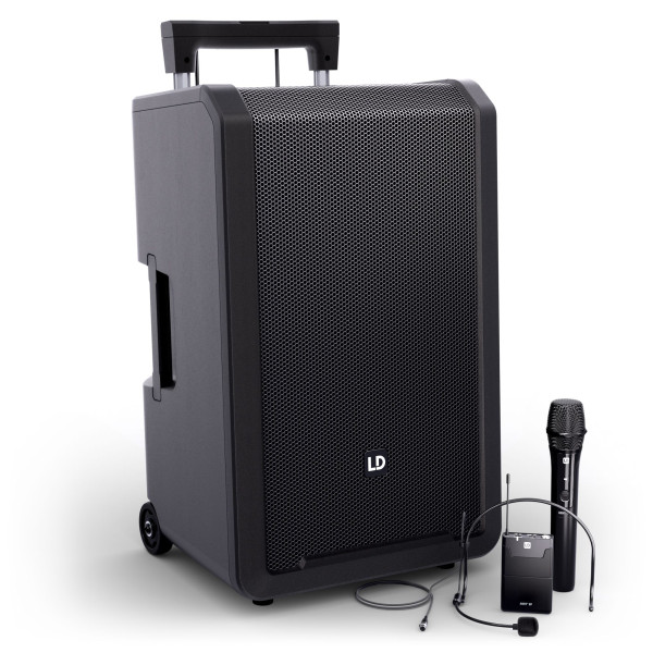 LD Systems ANNY® 12 HBH 2 B5 - ANNY® 12"-os hordozható, akkumulátoros Bluetooth® PA rendszer keverővel, 1x vezeték nélküli kézi, és 1x headset mikrofonnal - 584-608 MHz LD Systems ANNY® 12 HBH 2 B5 - ANNY® 12"-os hordozható, akkumulátoros Bluetooth® PA rendszer keverővel, 1x vezeték nélküli kézi, és 1x headset mikrofonnal - 584-608 MHz