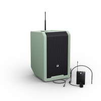 LD Systems ANNY® 8 BPH B5 GN - ANNY® 8"-os, akkumulátoros Bluetooth® PA rendszer keverővel és 1x headset mikrofonnal - 584-608 MHz, kaland zöld LD Systems ANNY® 8 BPH B5 GN - ANNY® 8"-os, akkumulátoros Bluetooth® PA rendszer keverővel és 1x headset mikrofonnal - 584-608 MHz, kaland zöld