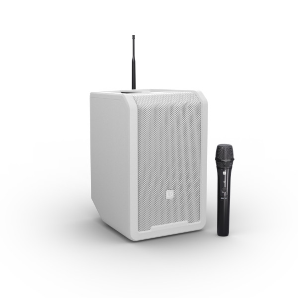 LD Systems ANNY® 8 HHD B5 W - ANNY® 8"-os akkumulátoros Bluetooth® PA rendszer keverővel, 1x vezeték nélküli kézi mikrofonnal - 584-608 MHz, tiszta fehér LD Systems ANNY® 8 HHD B5 W - ANNY® 8"-os akkumulátoros Bluetooth® PA rendszer keverővel, 1x vezeték nélküli kézi mikrofonnal - 584-608 MHz, tiszta fehér