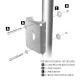 LD Systems DQOR PB W - oszlopra rögzíthető tartóelem a DQOR sorozathoz, fehér