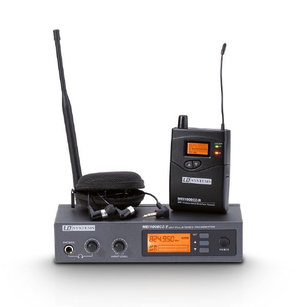 LD Systems MEI 1000 G2 - In-Ear fülmonitor készlet, 823-832 és 863-865 MHz