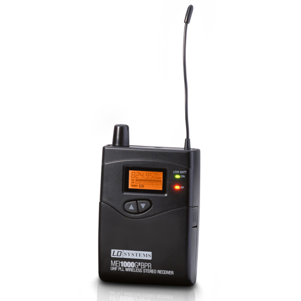 LD Systems MEI 1000 G2 BPR - In-Ear fülmonitor vevő, 823-832 és 863-865 MHz