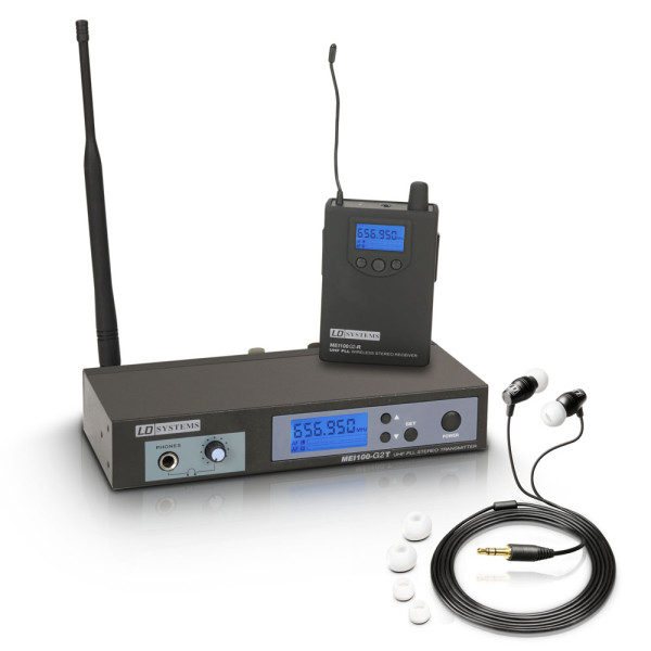 LD Systems MEI 100 G2 B 6 - In-Ear fülmonitor készlet, 655-679 MHz