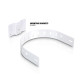 LD Systems SAT 82 G2 W - Install G2- 8”-os passzív installációs hangfal, fehér