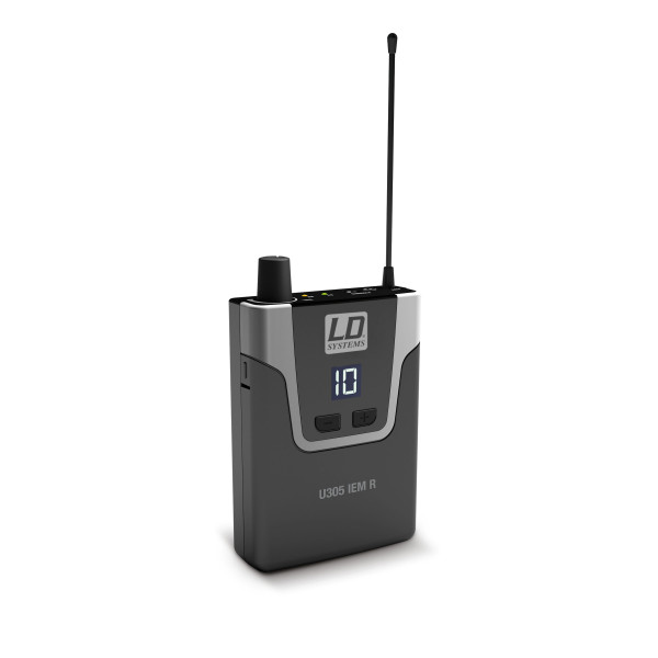 LD Systems U305 IEM R - In-Ear fülmonitor vevő 12 sáv, monó/sztereó üzemmód, 584 -608 MHz LD Systems U305 IEM R - In-Ear fülmonitor vevő 12 sáv, monó/sztereó üzemmód, 584 -608 MHz
