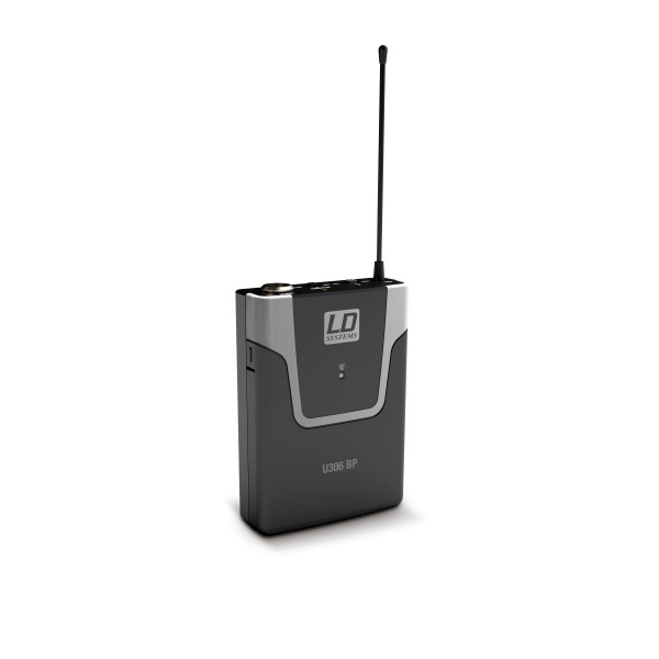 LD Systems U306 BP - csíptetős mikrofon adó az U306R vevőkhöz, infravörös szinkronizálás, 655-679 MHz LD Systems U306 BP - csíptetős mikrofon adó az U306R vevőkhöz, infravörös szinkronizálás, 655-679 MHz