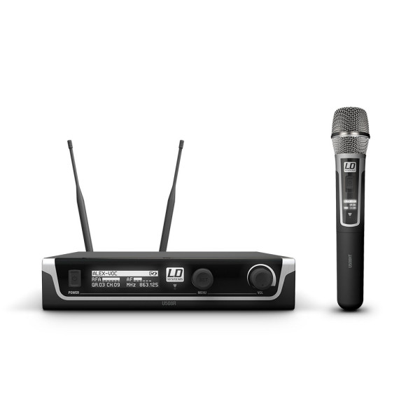 LD Systems U505 HHC - diversity mikrofon készlet kondenzátor kapszulás kézi adóval, 584-608 MHz LD Systems U505 HHC - diversity mikrofon készlet kondenzátor kapszulás kézi adóval, 584-608 MHz