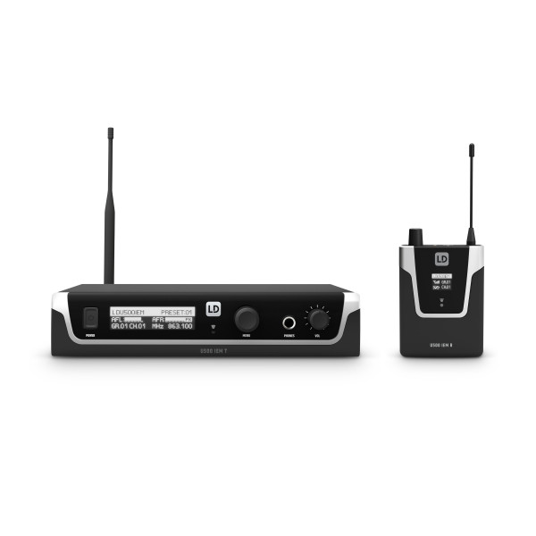 LD Systems U508 IEM - In-Ear fülmonitor készlet 96 sáv, monó/sztereó üzemmód, 823-832 és 863-865 MHz LD Systems U508 IEM - In-Ear fülmonitor készlet 96 sáv, monó/sztereó üzemmód, 823-832 és 863-865 MHz