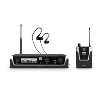 LD Systems U508 IEM HP - In-Ear fülmonitor készlet fülhallgatóval 96 sáv, monó/sztereó üzemmód, 823-832 és 863-865 MHz