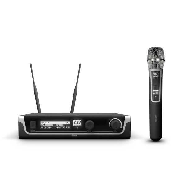 LD Systems U518 HHC - diversity mikrofon készlet kondenzátor kapszulás kézi adóval, 1785-1800 MHz LD Systems U518 HHC - diversity mikrofon készlet kondenzátor kapszulás kézi adóval, 1785-1800 MHz