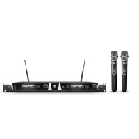 LD Systems U518 HHC 2 - diversity mikrofon készlet dupla vevő, 2 db kondenzátor kapszulás kézi adóval, 1785-1800 MHz